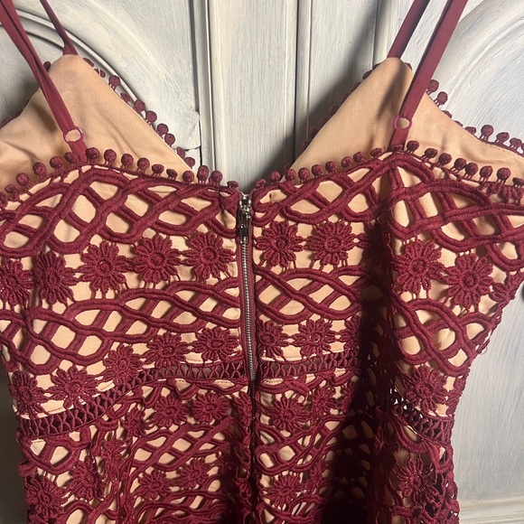 Lulus‎ Beauty and Lace Plum Purple Crochet Lace Mini Dress Cocktail Formal - Picture 11 of 12